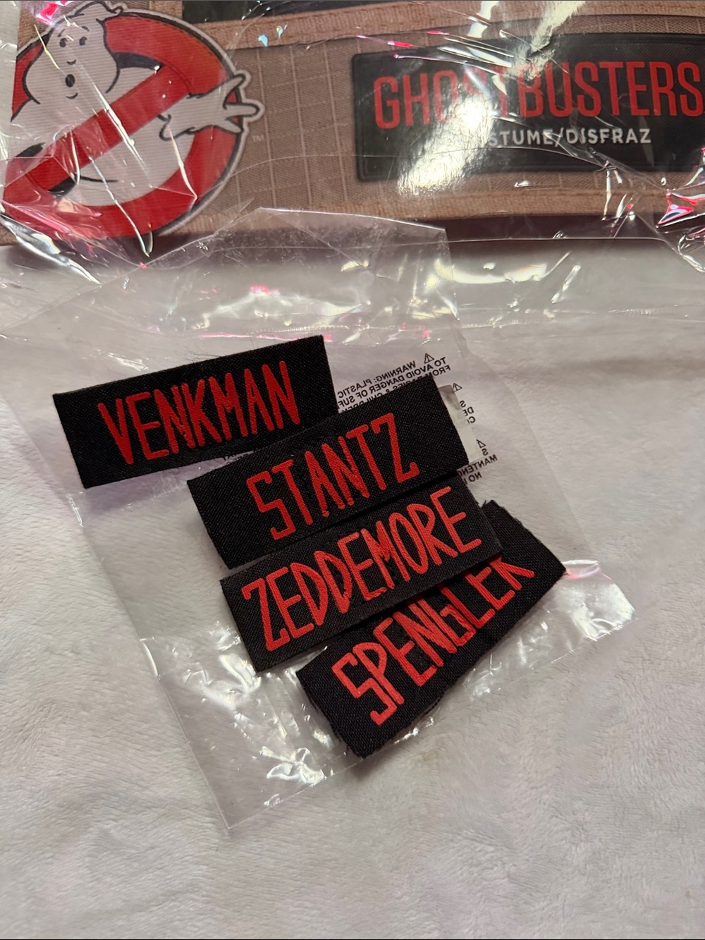 Ghostbusters-women’s jumpsuit costume w/ Black Backpack with Proton Pack Graphic - Picture 2 of 11